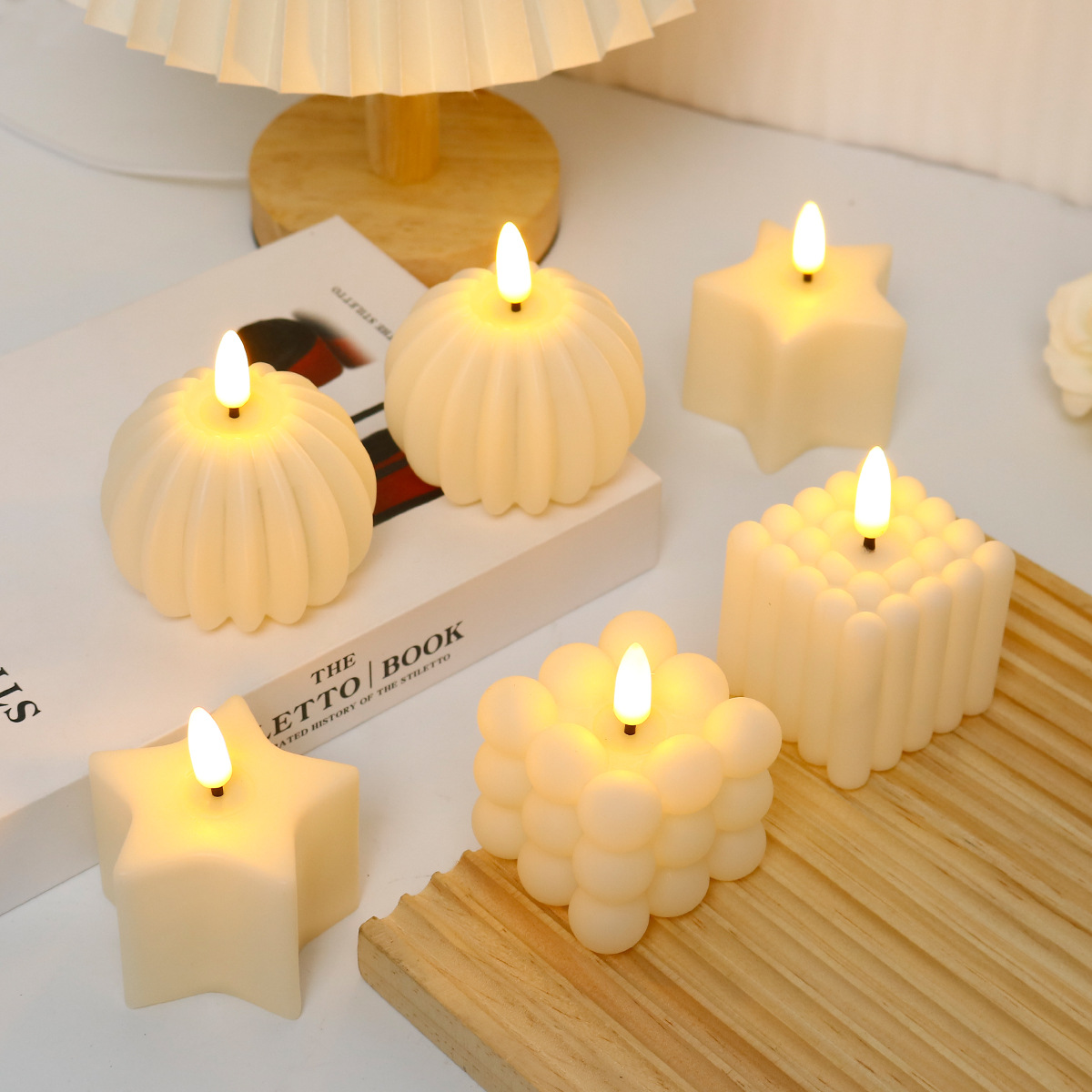 Photography Wedding - Vela LED en Forma de Cubo