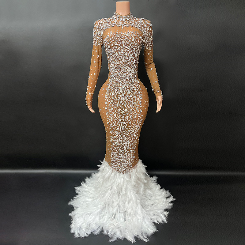Photography Wedding - Vestido de novia brillante, traje largo