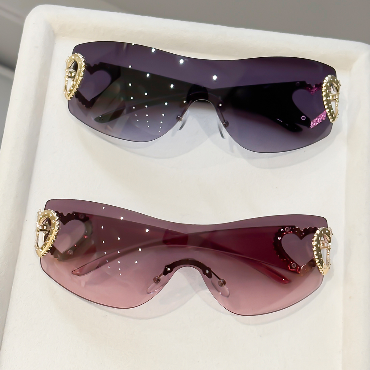 Photography Design - 2 pares de gafas Y2K sin