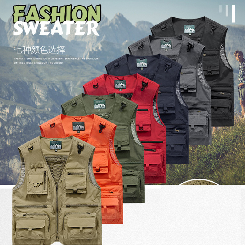 Photography Jacket - Chaleco de Malla Transpirable para Primavera