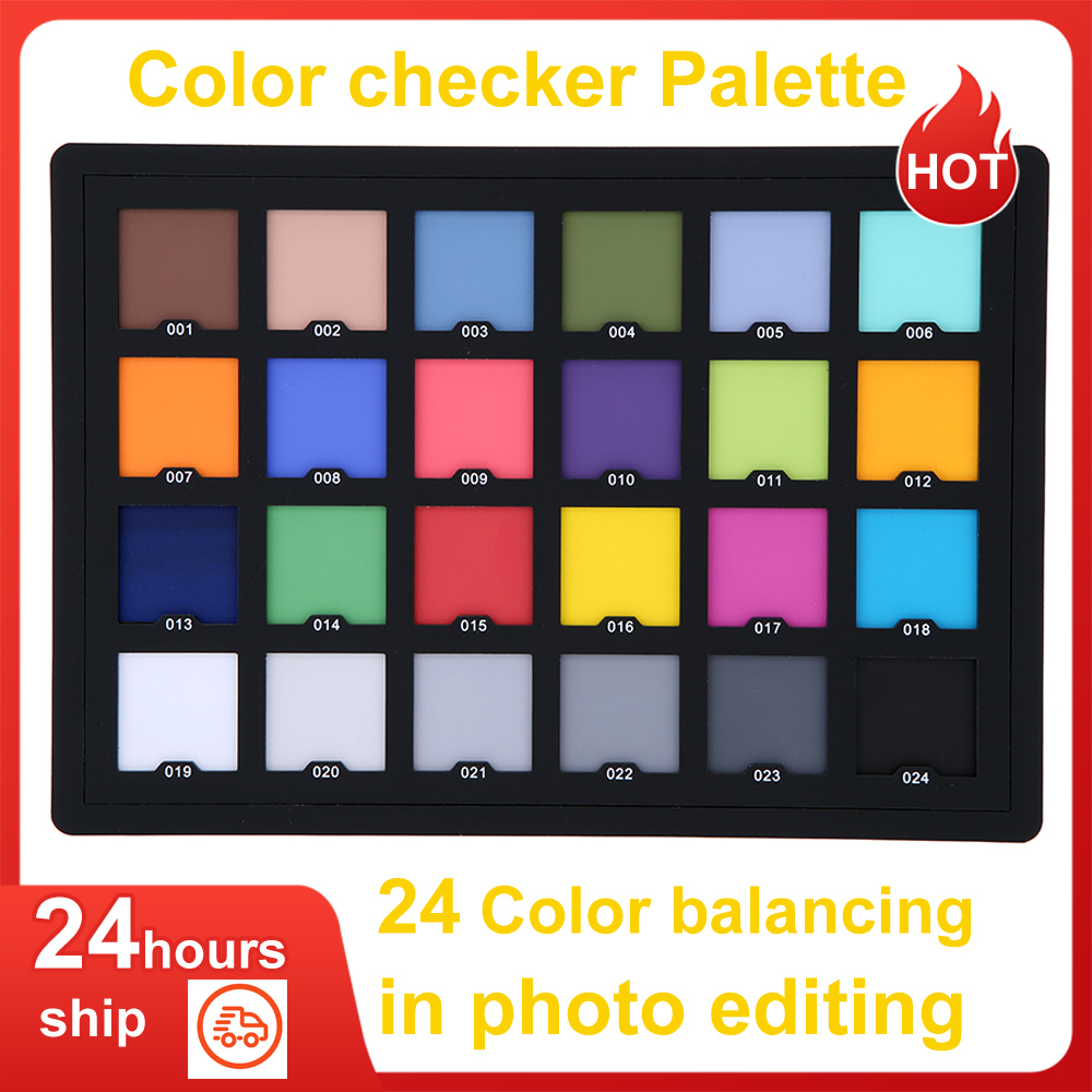 Photography Quiz - Andoer-paleta de verificación profesional de 24