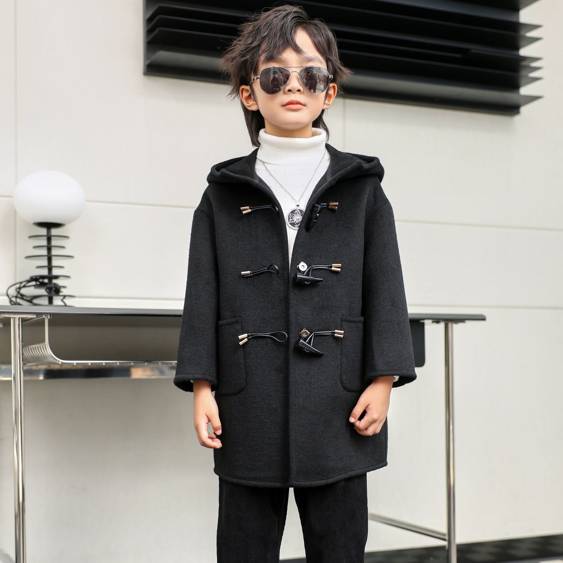Abrigo de lana para niños y ni - Photography Jacket reseña y precio