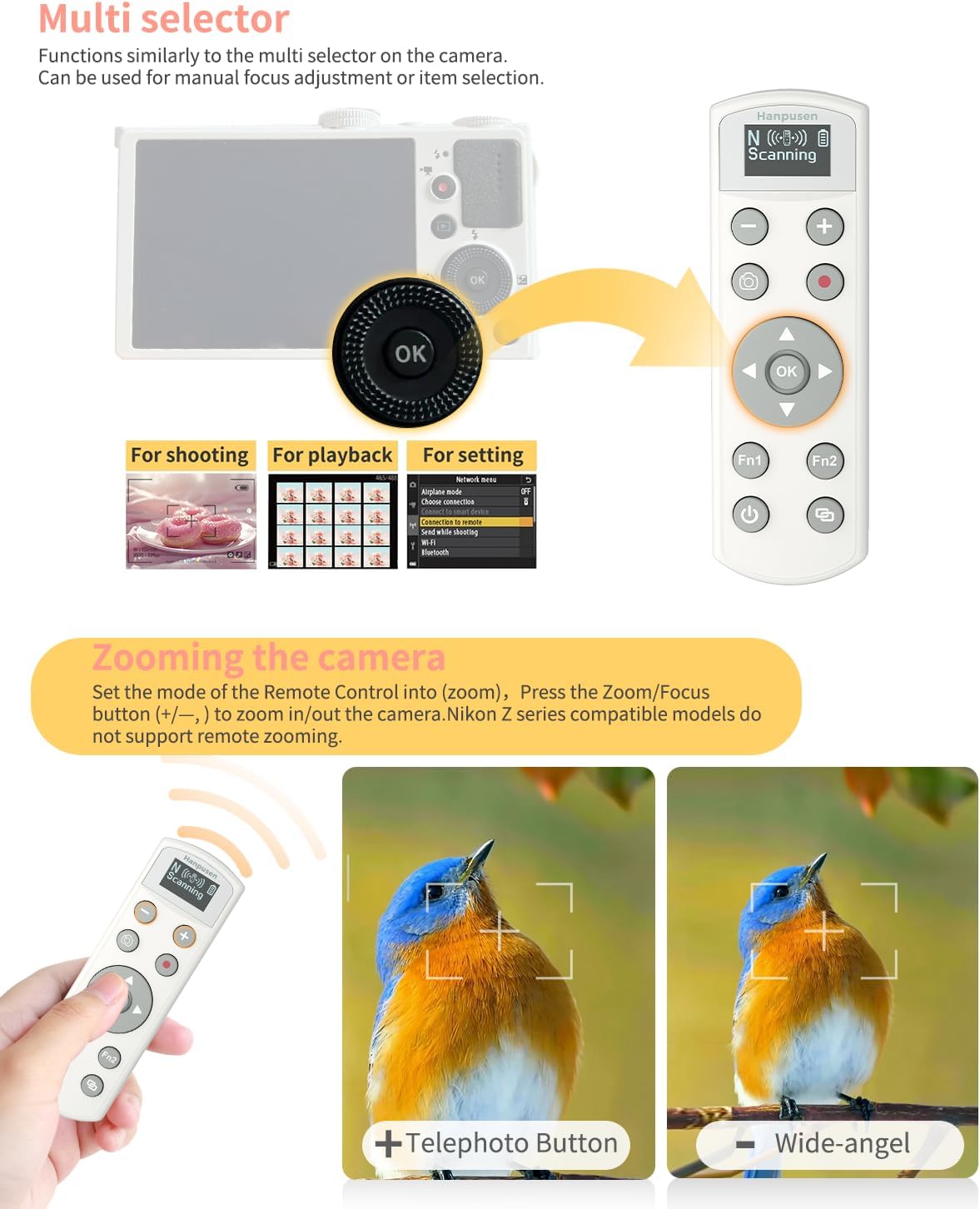 Blanco ML-L7 USB-C Control rem - Nikon Camera Z6 Iii reseña y precio