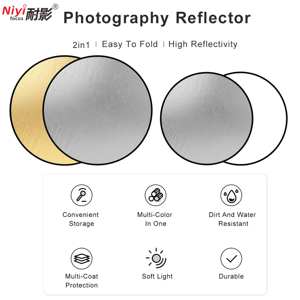 Reflector Portátil Redondo 2 e - Reflector 5 In 1 reseña y precio