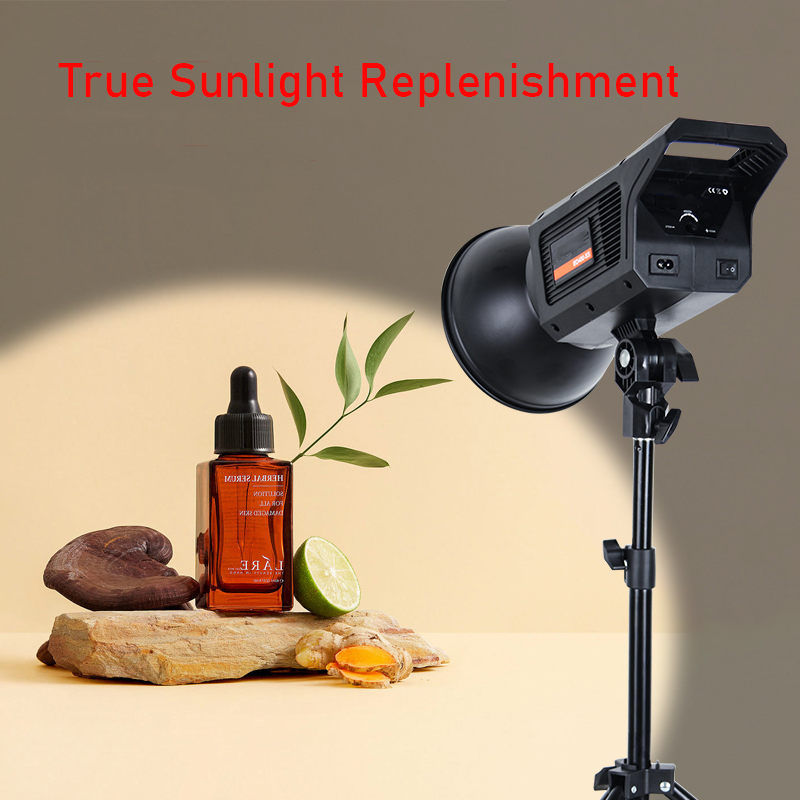 Lámpara solar de 300W, luz LED - Photography Bulb reseña y precio