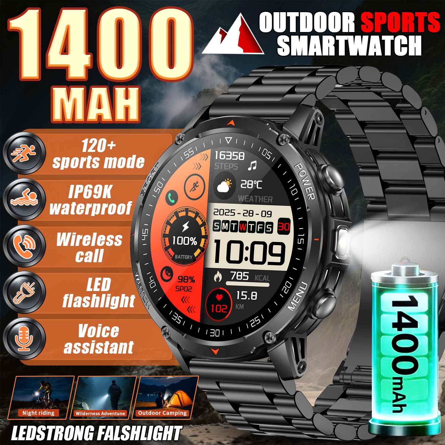 Reloj Inteligente Militar 2026 - Photography Quiz reseña y precio