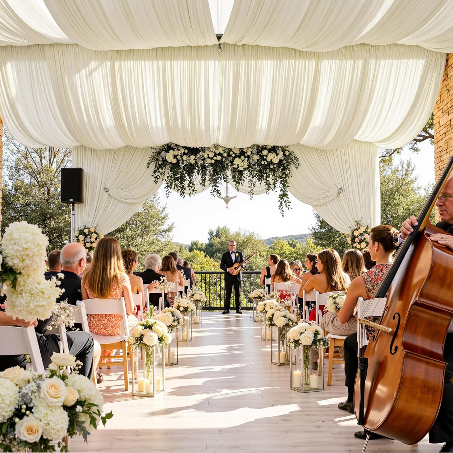 Cortinas de fondo blancas para - Photography Wedding reseña y precio