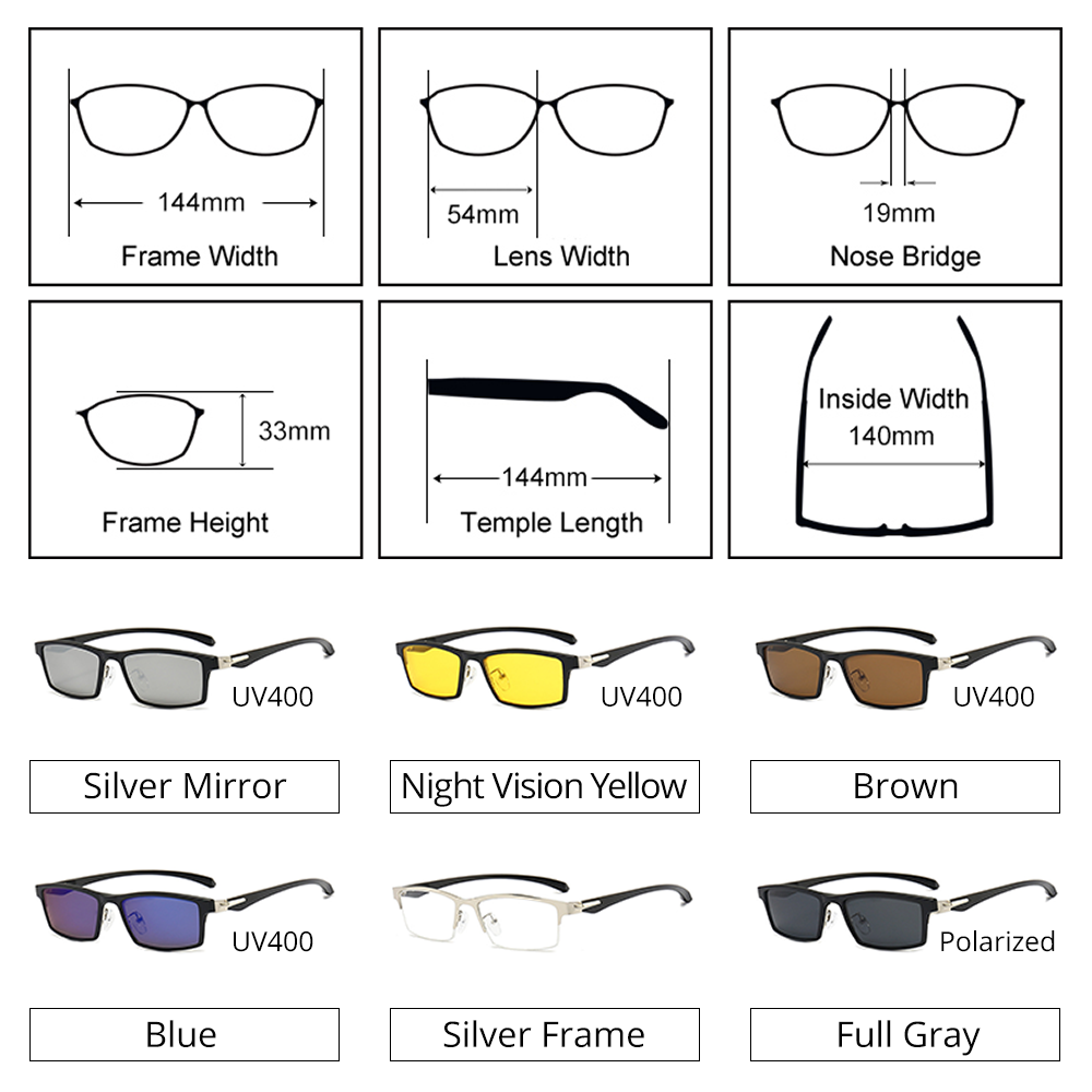 Gafas de sol rectangulares 5 e - Reflector 5 In 1 reseña y precio
