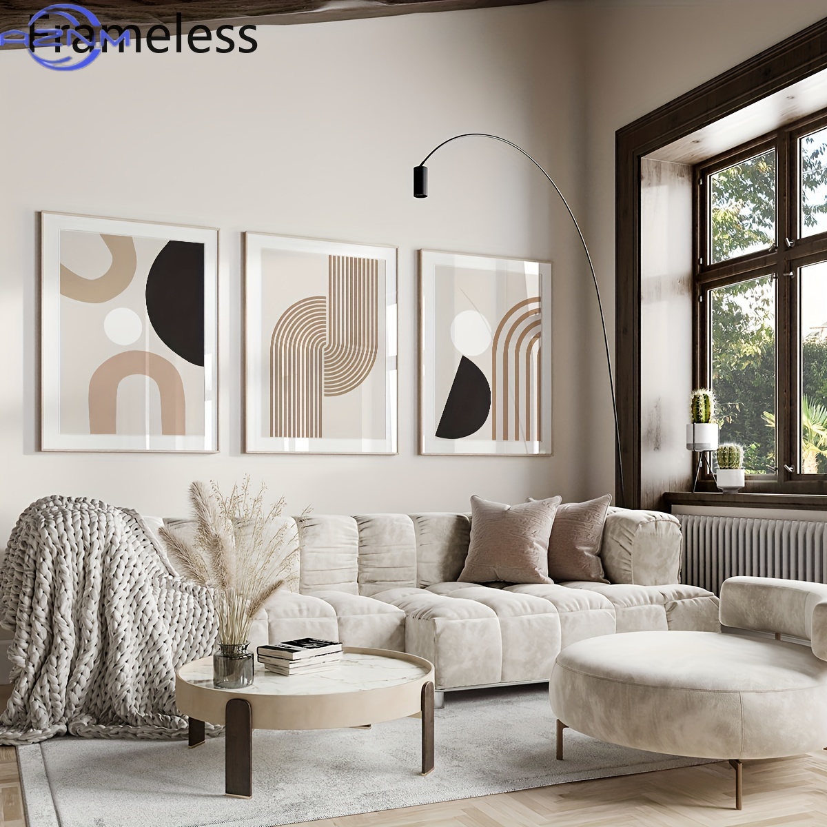 3 piezas de arte en lienzo con - Photography Geometry reseña y precio